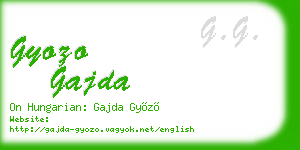 gyozo gajda business card