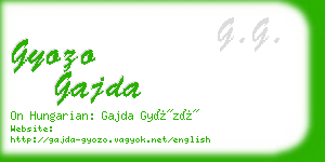 gyozo gajda business card